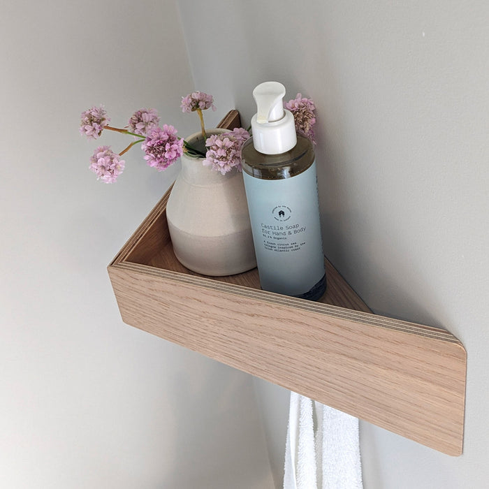 Wand-Nachttisch: 2 Stk. - BESIDE - weiß mit weißer Schublade