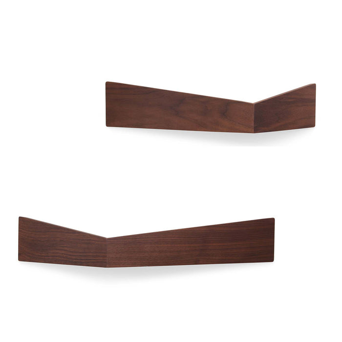 Wall-mounted bedside table: 2 pcs. - BESIDE - white with white drawer