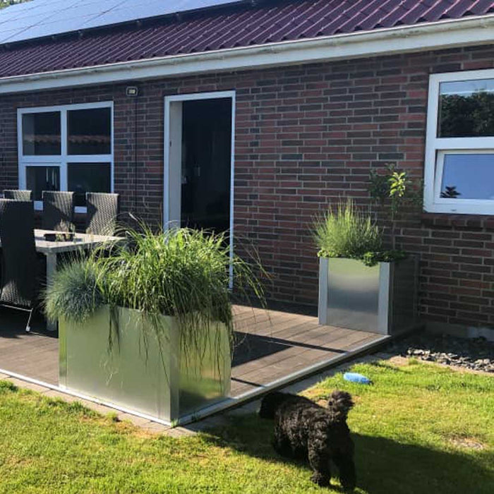 Modulopbygget højbed i 1 mm  galvaniseret stål, uden bund